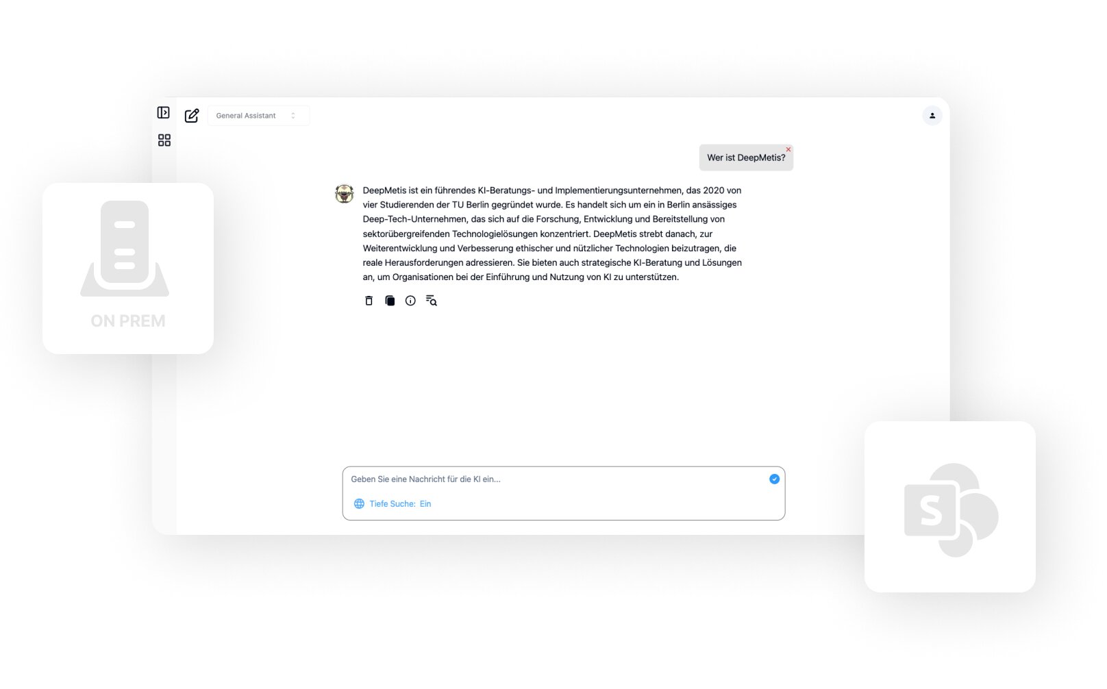 DeepMetis PrivateGPT Anwendung